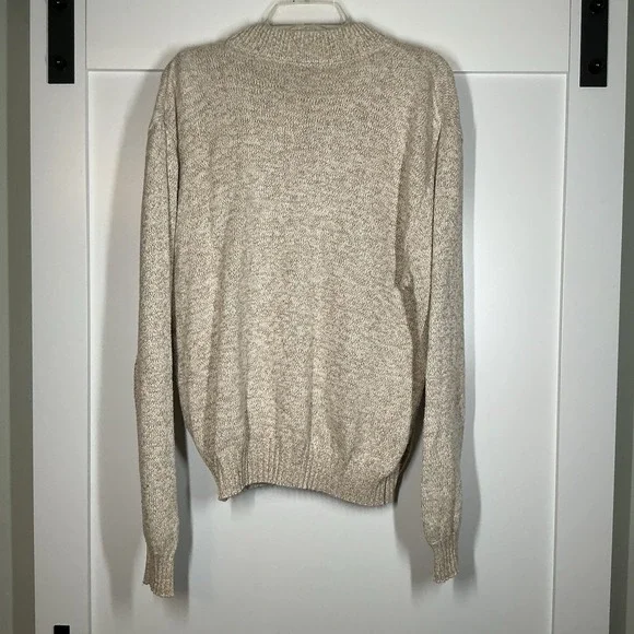 Vintage 80/90s Men's Henley Sweater Grandpa Dad Norm Grunge Nautical‎ Alt Indie - Picture 2 of 3